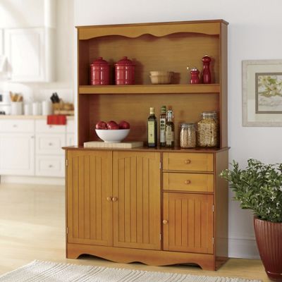 pine sideboard hutch