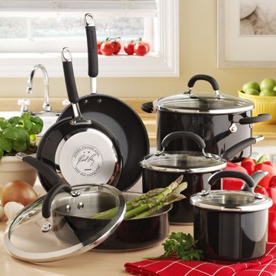 Rachael Ray Cookware Colored Stainless Steel 10 Piece Set