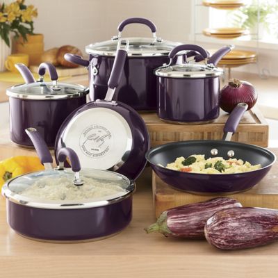 Rachael Ray Cookware Colored Stainless Steel 10 Piece Set