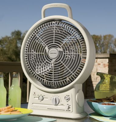 Rechargeable Fan With Radio