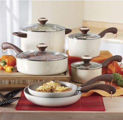Paula Deen 12 Piece Porcelain Enamel Cookware Set