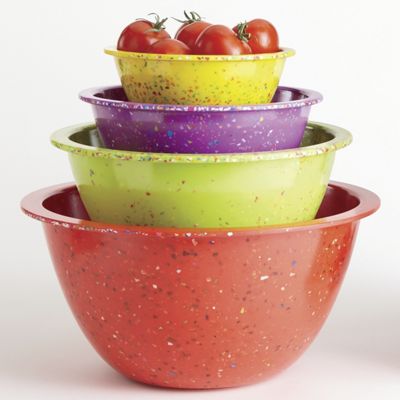 Set Of 4 Confetti Bowls