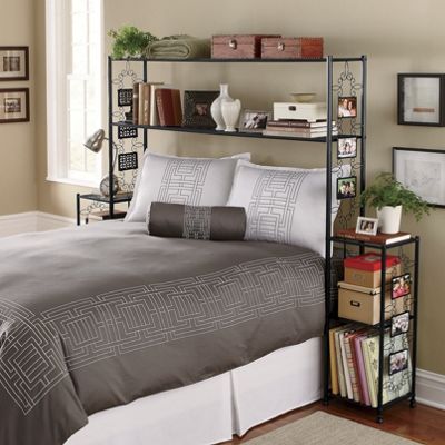 photo frame storage headboard