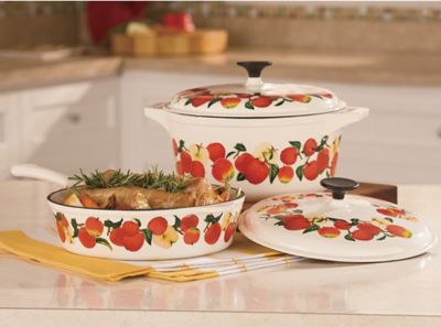 Heuck Deep Saute Pan With Lid 3 Qt Porcelain Enamel