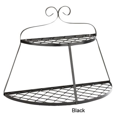 2 Tier Half Moon Wall Pot Rack