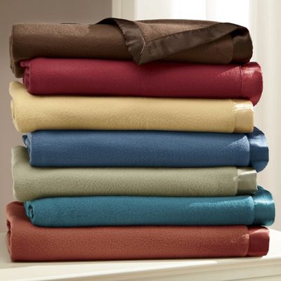 Satin Trimmed Fleece Blanket
