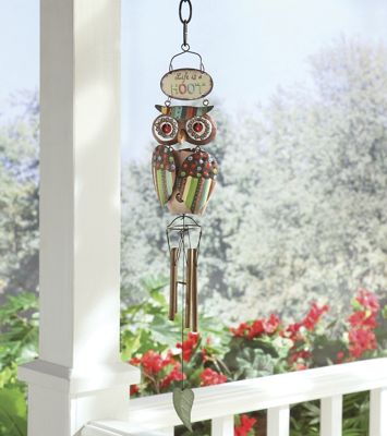 Curious Critter Owl Wind Chime