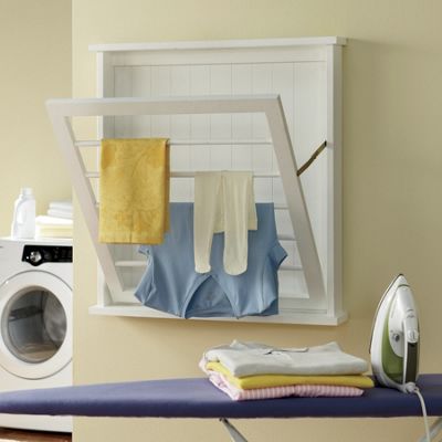 cottage style wall drying rack