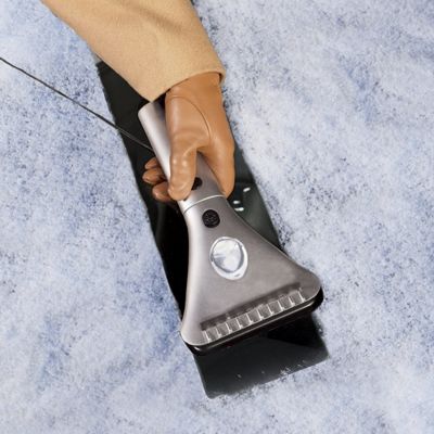Heated Ice Scraper With Light And Telescoping Handle