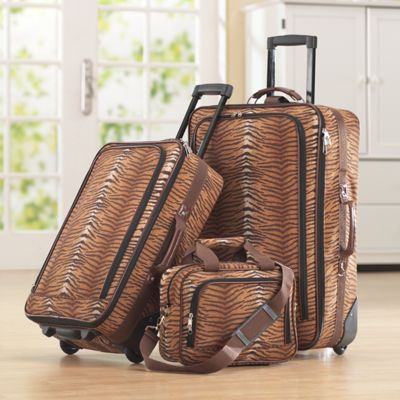 3 Piece Tiger Luggage Set