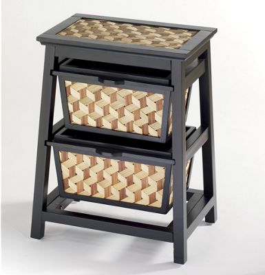2 Basket Trapezoid Cabinet