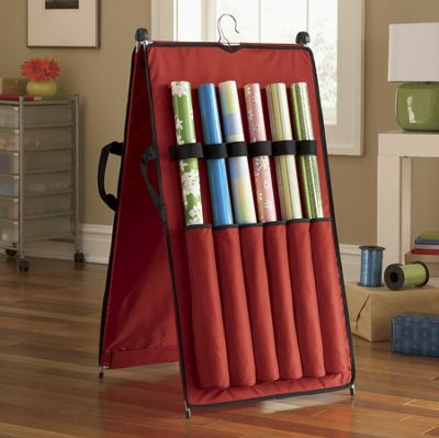 hanging gift wrap center