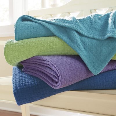bright woven blanket