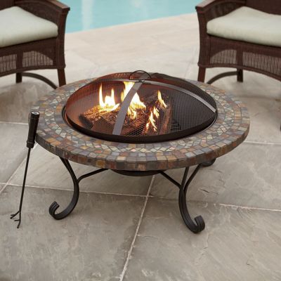 slate mosaic firebowl