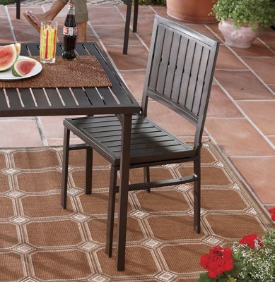 set of 2 folding metal chairs