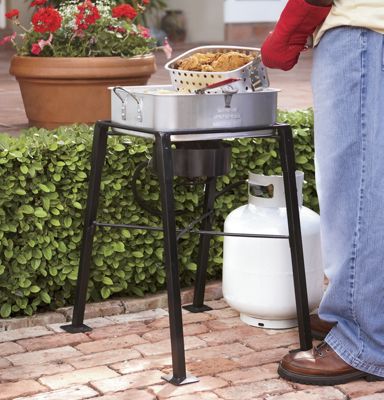 double outdoor fryer