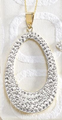 Swarovski Crystal Teardrop Pendant