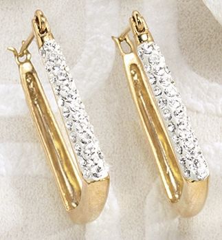 Swarovski Crystal Hoops