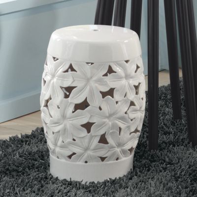 Stool White Ceramic