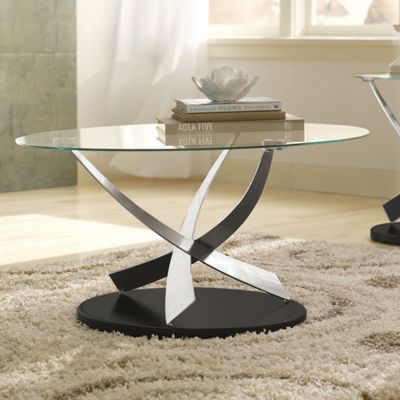 Swirl Chrome Coffee Table