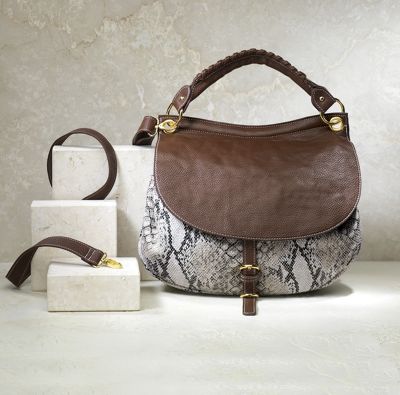 sydney snakeprint multi strap bag