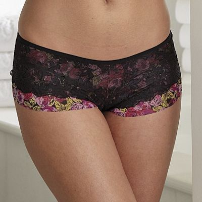 Boyshort, Rosy Lace