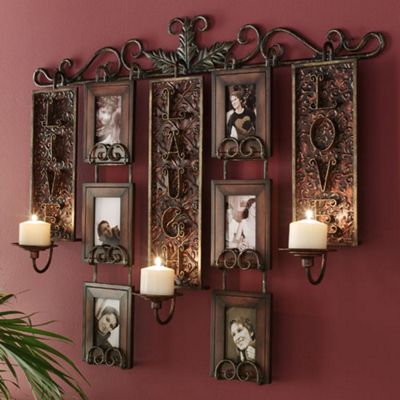 Live Love Laugh Candlelit Photo Display