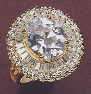 Oval Baguette Ring