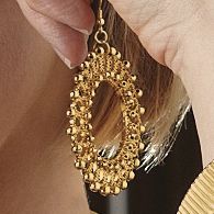 Earrings Flower Bead