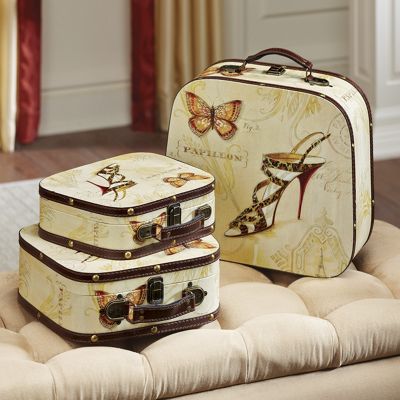 Set Of Three Butterfly Boxes