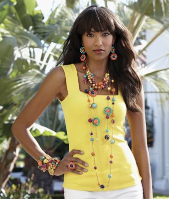 Multi color Cluster Jewelry