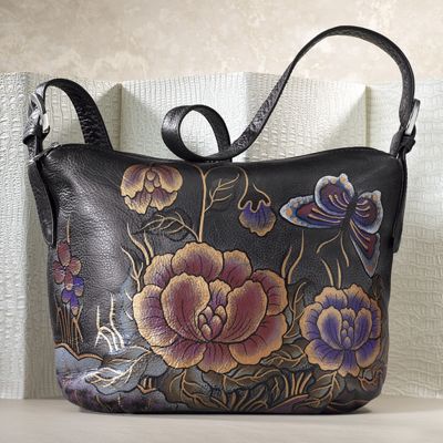 Hand painted Butterfly Bag