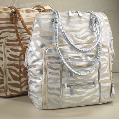 Metallic Zebra Carry on