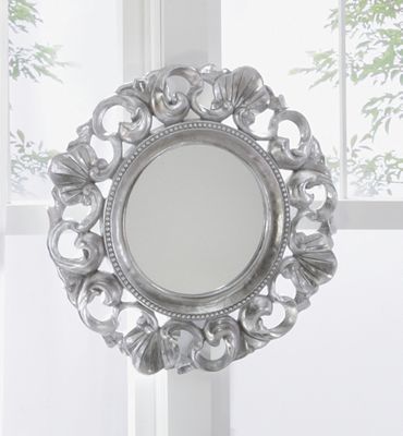 Silver Scalloped Mirror