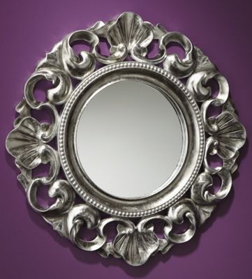 Silver Scalloped Mirror