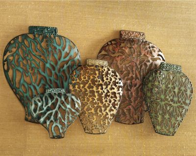 Pierced Urn Wall Art