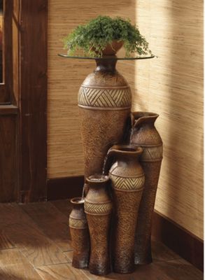 "Paradise" Tall Jug Fountain Table
