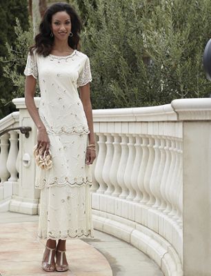 Eva Tiered Evening Dress