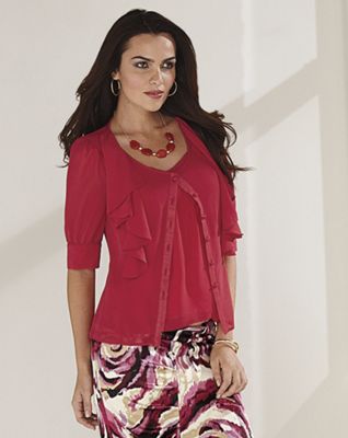 Ruffle Collar Blouse