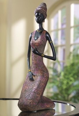 Kneeling Tribal Woman
