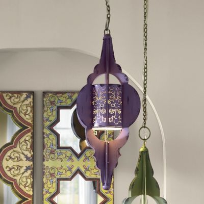 Purple Hanging Lamp