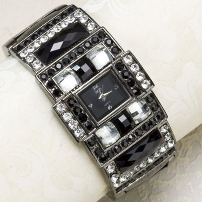 Faceted Cuff Watch