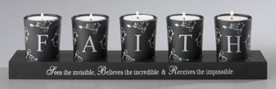 faith votive holders
