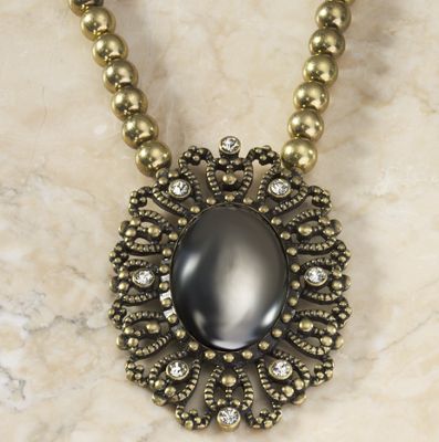 Burnished Medallion Pendant