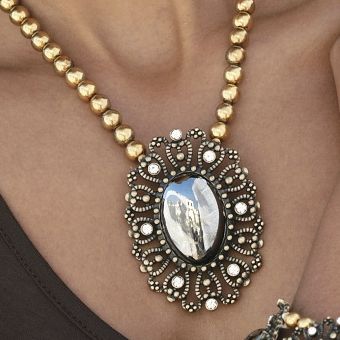Burnished Medallion Pendant