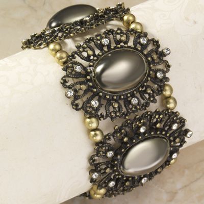 Burnished Medallion Bracelet