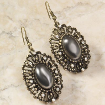 Burnished Medallion Earrings