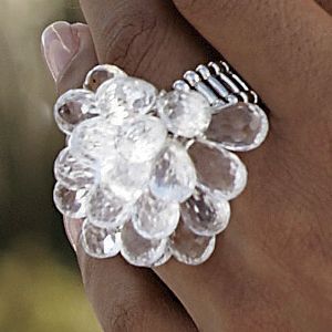 Faceted Drops Ring