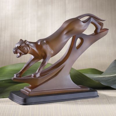 prowling panther figurine