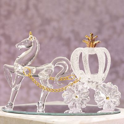 Glass Horse And Carriage